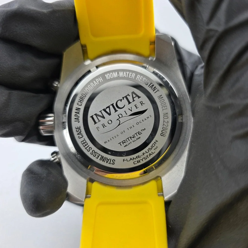 Invicta Pro Diver Chronograph 22808 Master of the Oceans Excellent NEEDS BATTERY